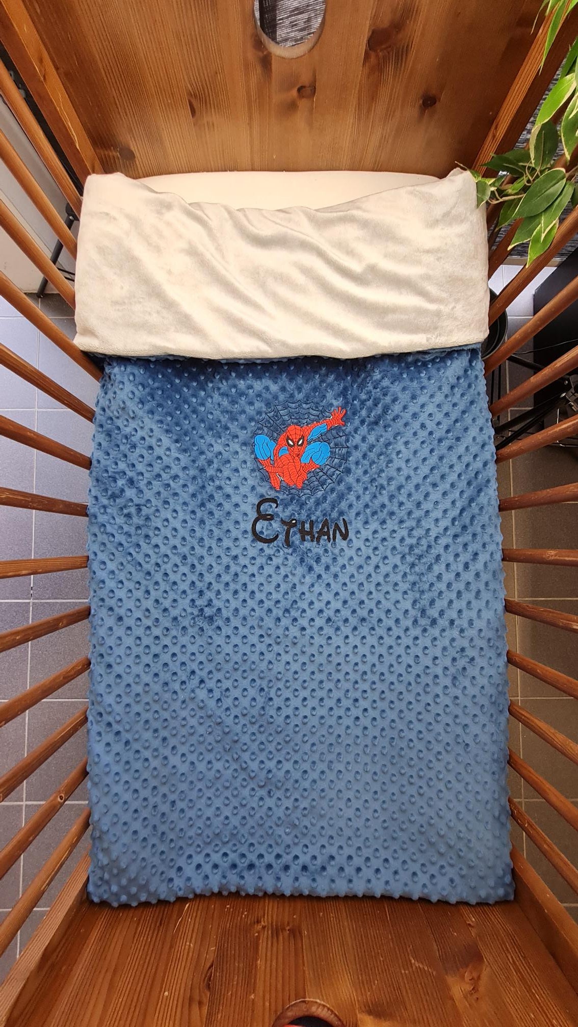 Créez Votre Couverture Personnalisée 90cm x 140cm | Double Minky | Garçon