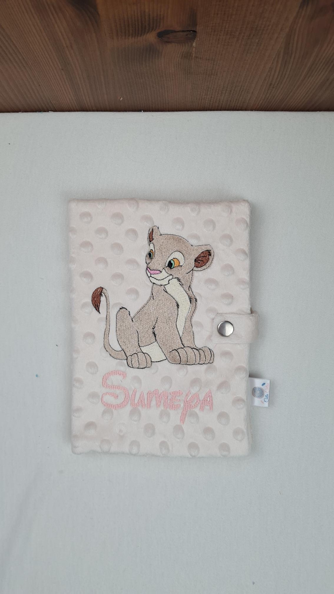 Créez Votre Protège Carnet -Minky- 23x18cm | Premium | Fille - Calincaline.be