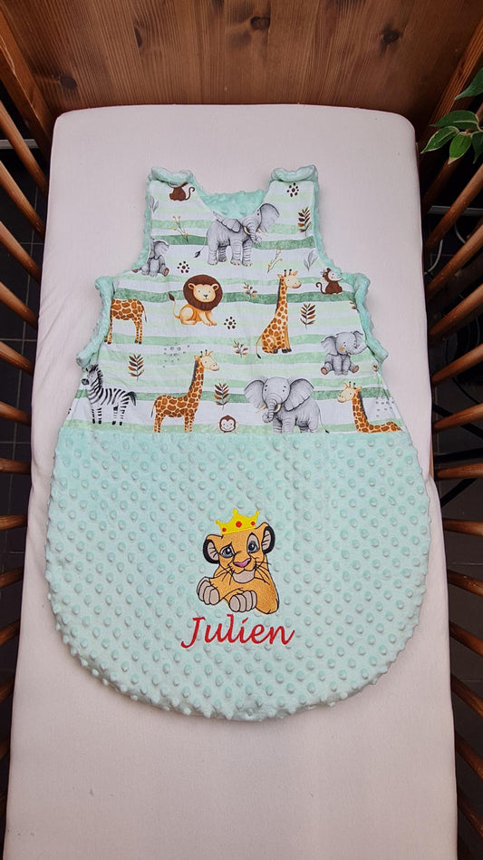 Créez Votre Gigoteuse -Minky- Bébé Personnalisée | Garçon | 0-6m ou 6-12m