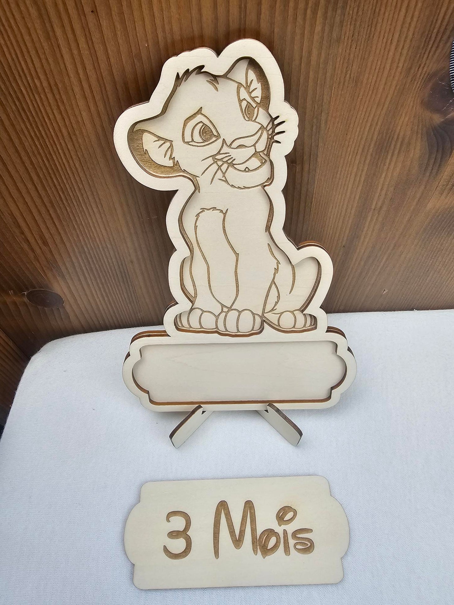 Cartes étapes avec Personnage 20cm Au Choix | A Personnaliser | Roi Lion