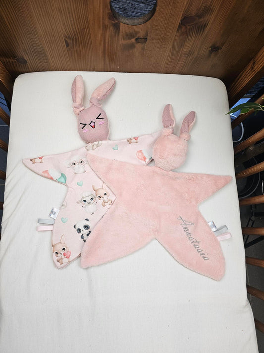 Créez Votre Doudou Lapin Câlin | Fille | Avec prénom brodé