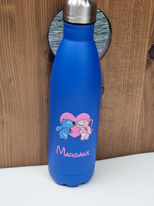 Gourde en Acier Inox 750 ml | Bleu | Gravure Personnalisée