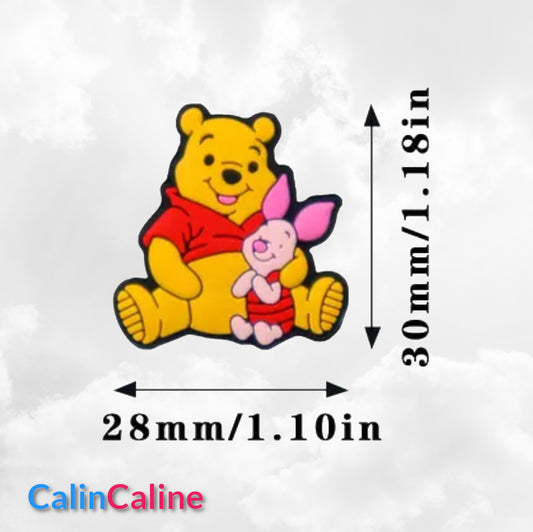 Attache Sucette A Perles En Silicone | Prénom Personnalisée | Winnie & Porcinet