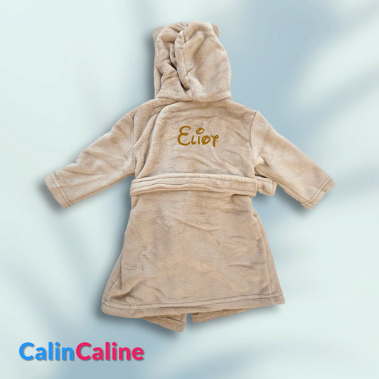 Peignoir enfant | Caramel | Personnalisé avec prénom | 3 tailles