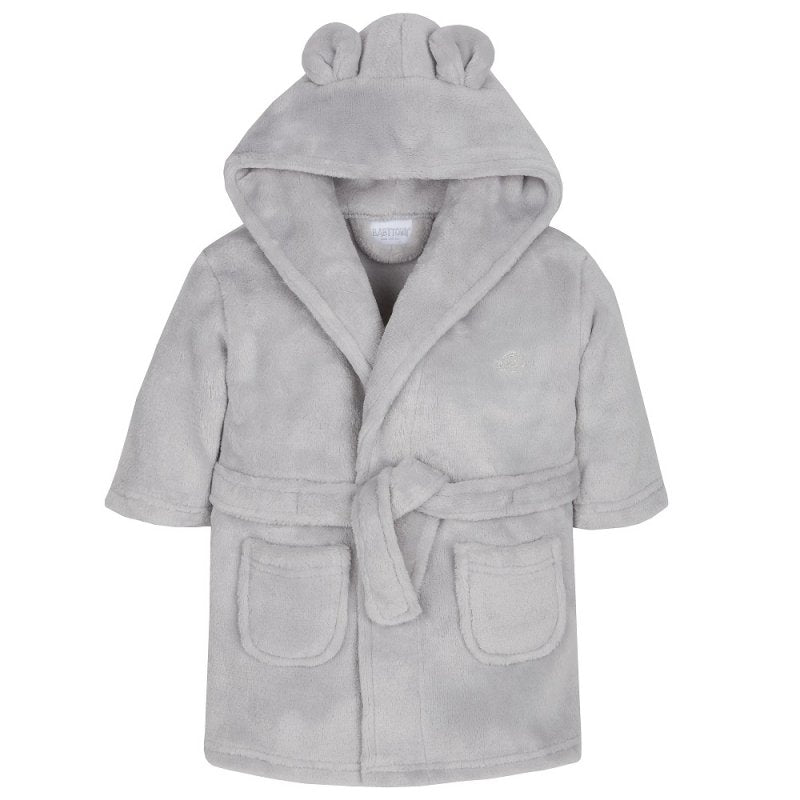Peignoir enfant | Gris | Personnalisé avec prénom | 3 tailles