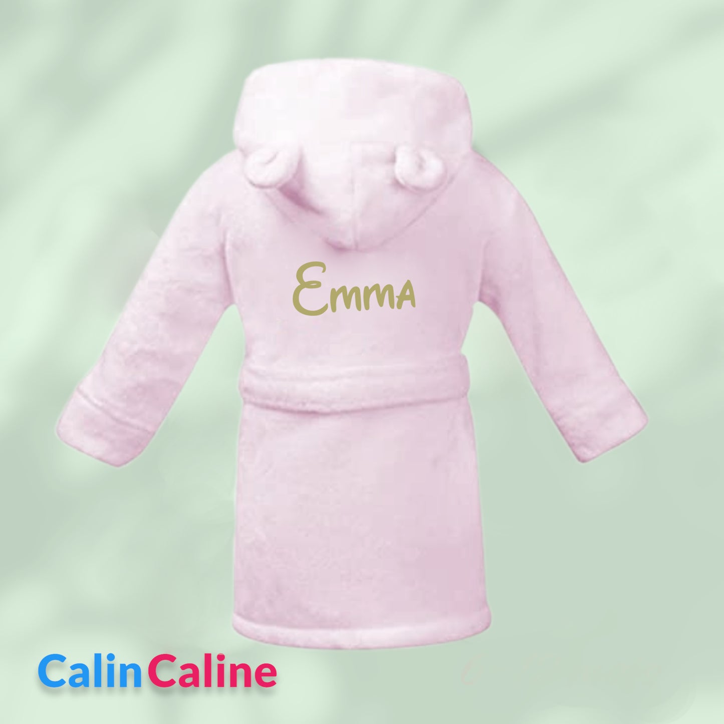 Peignoir enfant | Rose | Personnalisé avec prénom | 3 tailles