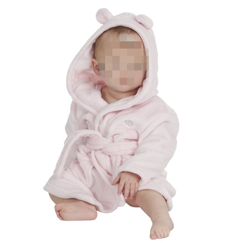 Peignoir enfant | Rose | Personnalisé avec prénom | 3 tailles - Calincaline.be