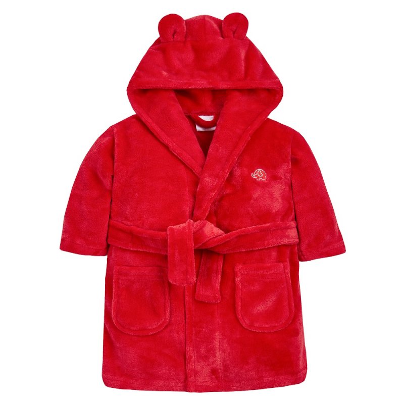 Peignoir enfant | Rouge | Personnalisé avec prénom | 3 tailles