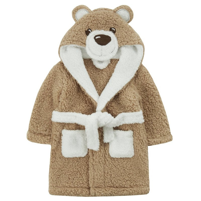 Peignoir Ourson enfant | Brun | Personnalisé avec prénom | 3 tailles