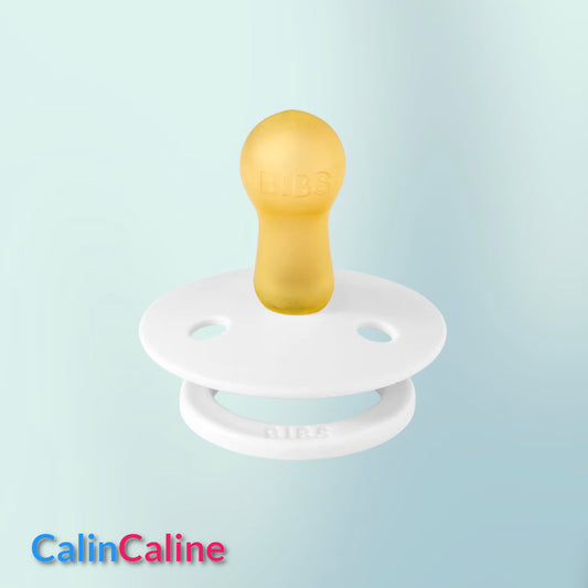 Sucette BIBS Colour | 0 - 6 mois | Couleur Blanc