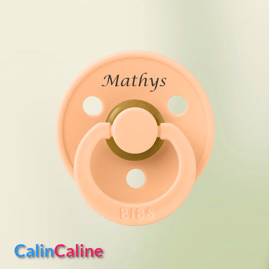 Sucette BIBS Colour | 0 - 6 mois | Couleur Pêche