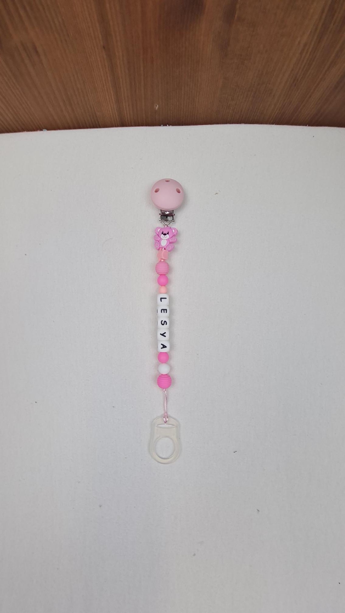 Attache Sucette A Perles En Silicone | Prénom Personnalisée | Koala