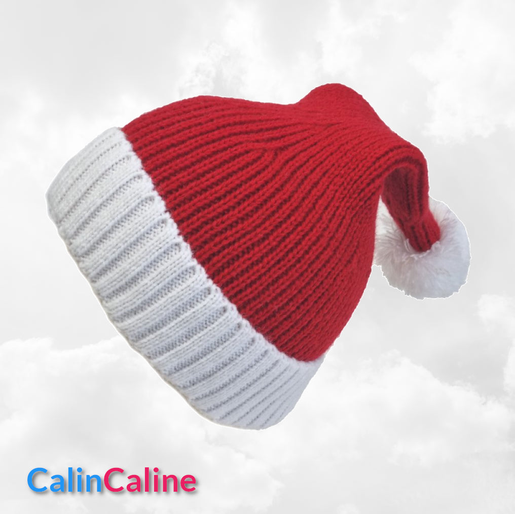 Bonnet de Noël Personnalisé | 0 à 12 mois | Avec Prénom Brodé