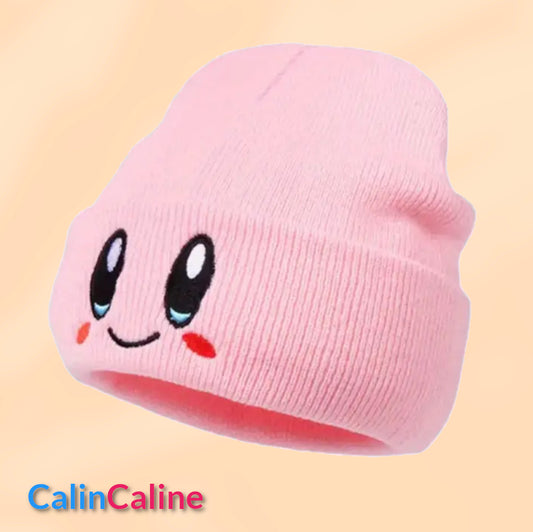 Bonnet Smile Rose Clair Personnalisé Avec Prénom | Taille Unique