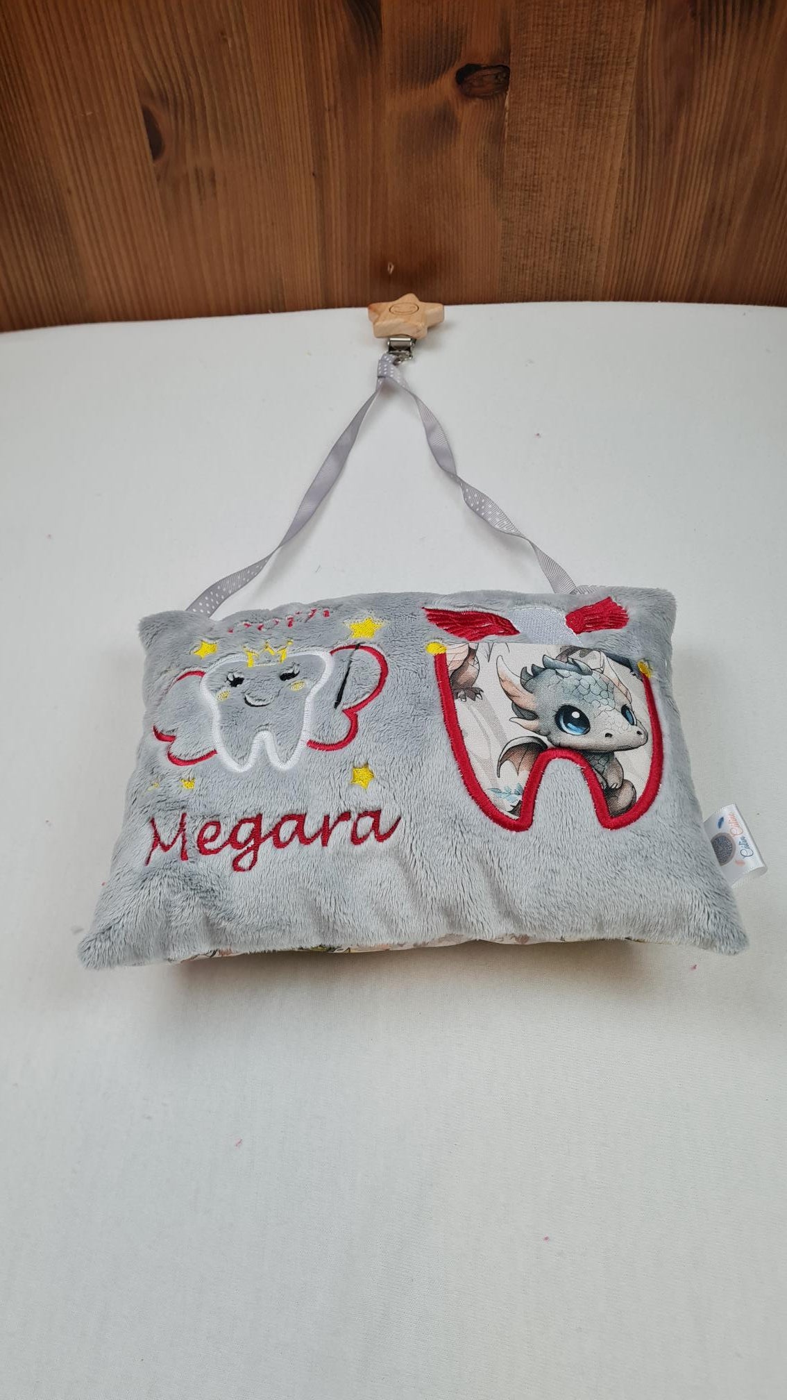 Créez Votre Coussin à dents de lait personnalisé | Modèle mixte | 21cm x 16cm