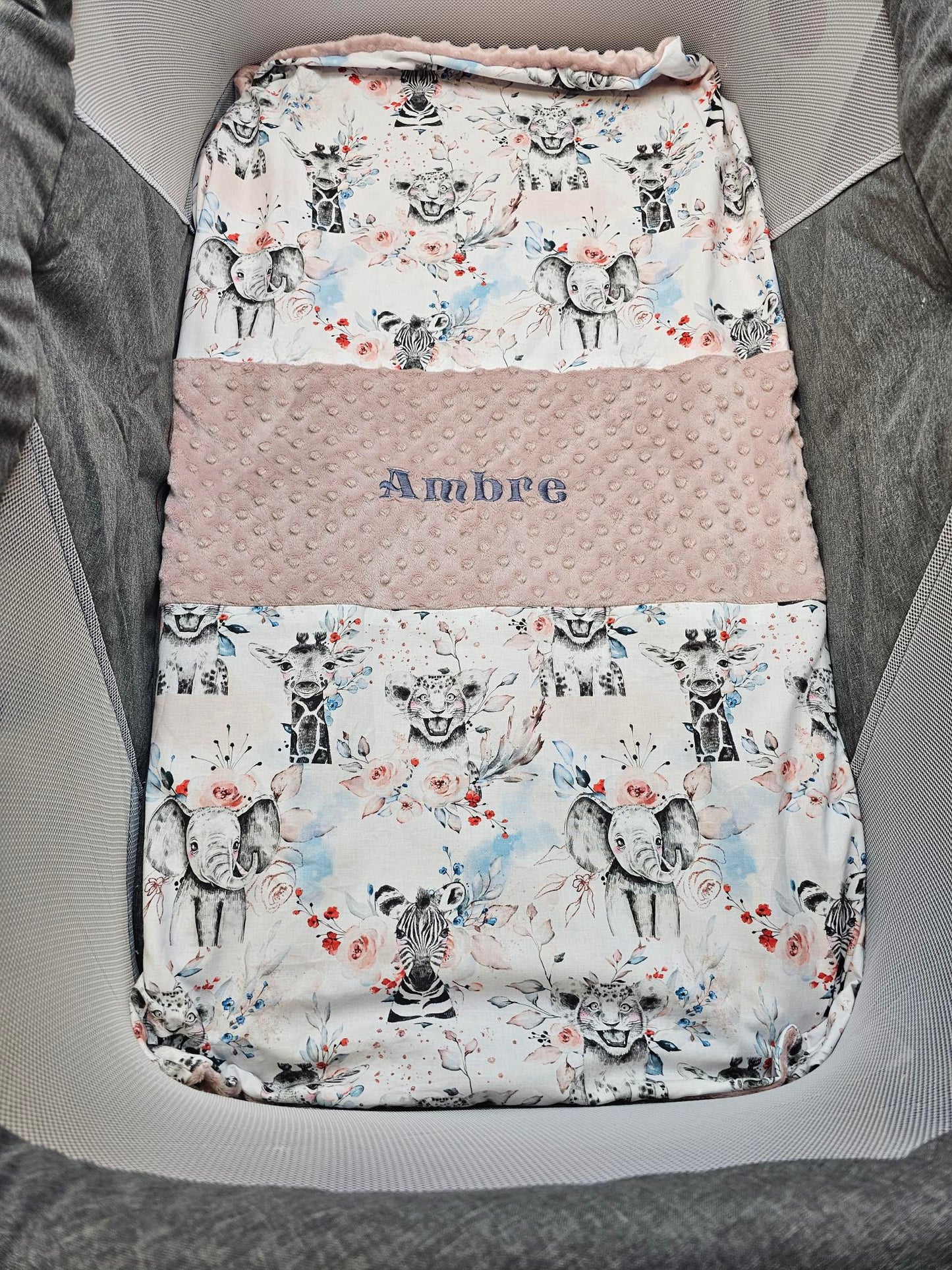 Couverture Personnalisée Fille - Modèle 2 - 70cm x 95cm - Calincaline.be