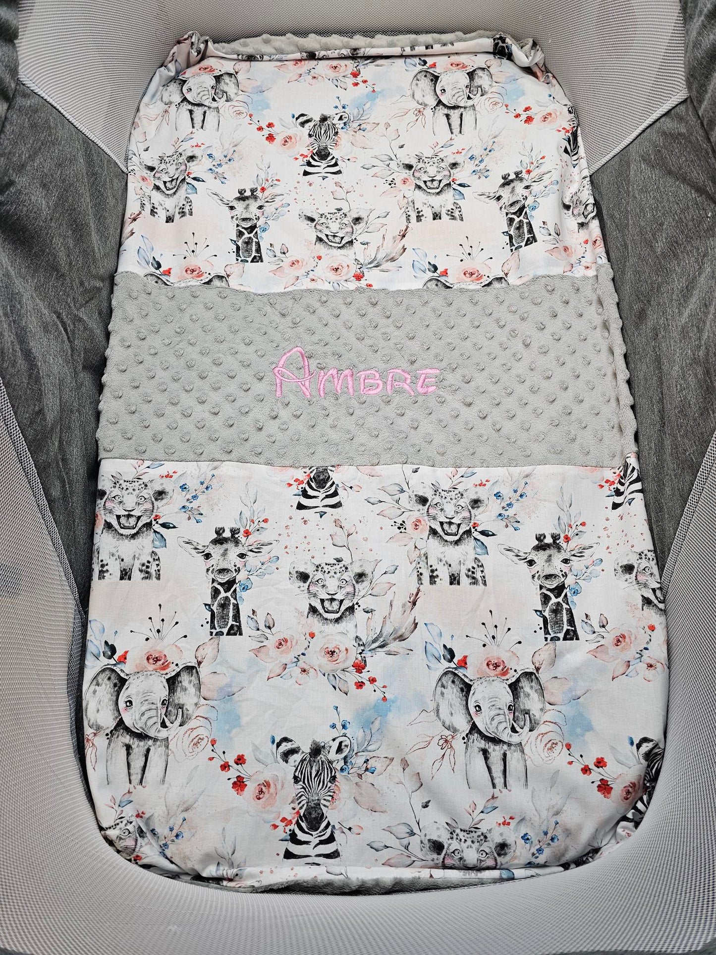 Couverture Personnalisée Fille - Modèle 2 - 70cm x 95cm - Calincaline.be