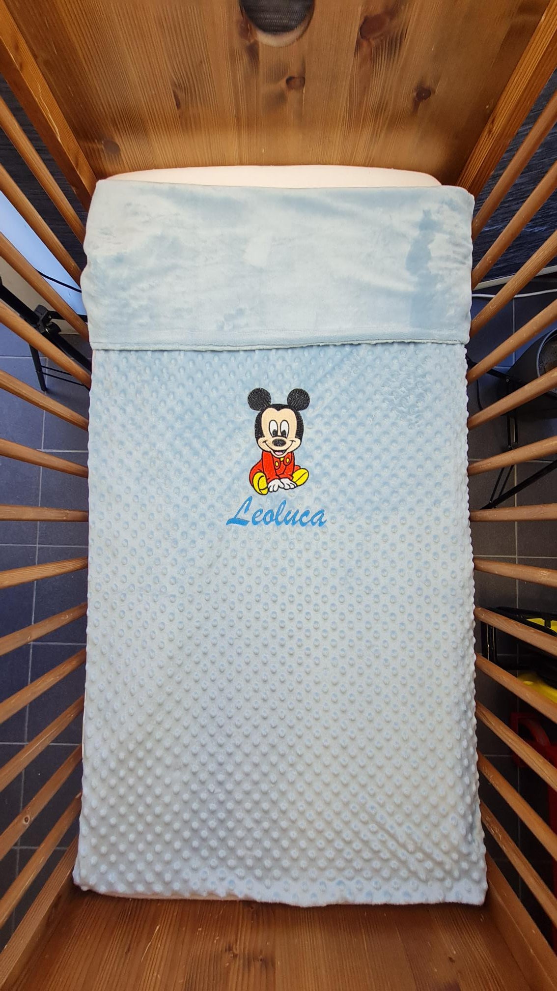 Créez Votre Couverture Bébé Brodée 90cm x 140cm | Double Minky Fille