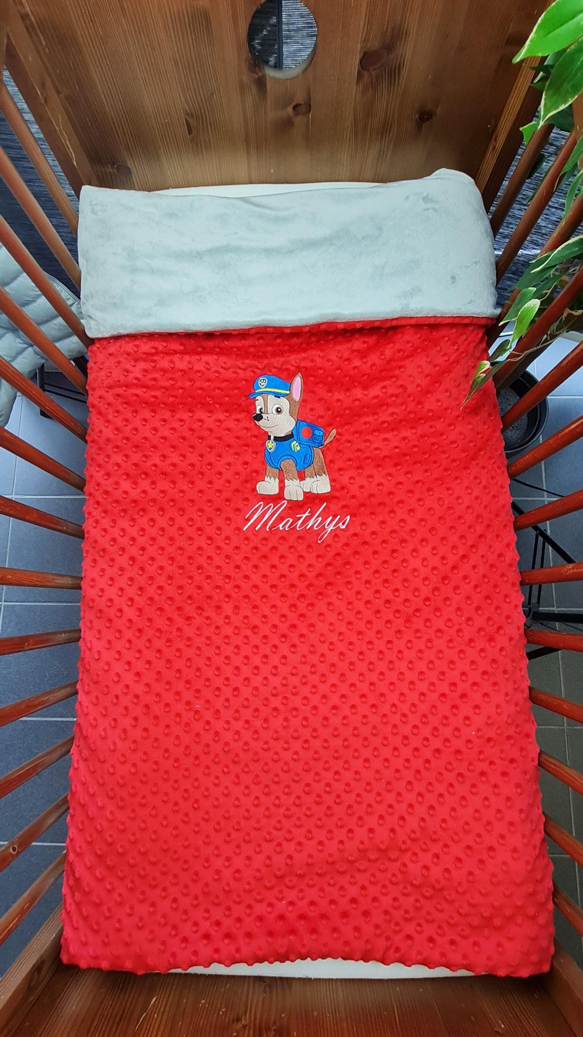 Créez Votre Couverture Personnalisée 90cm x 140cm | Double Minky | Garçon