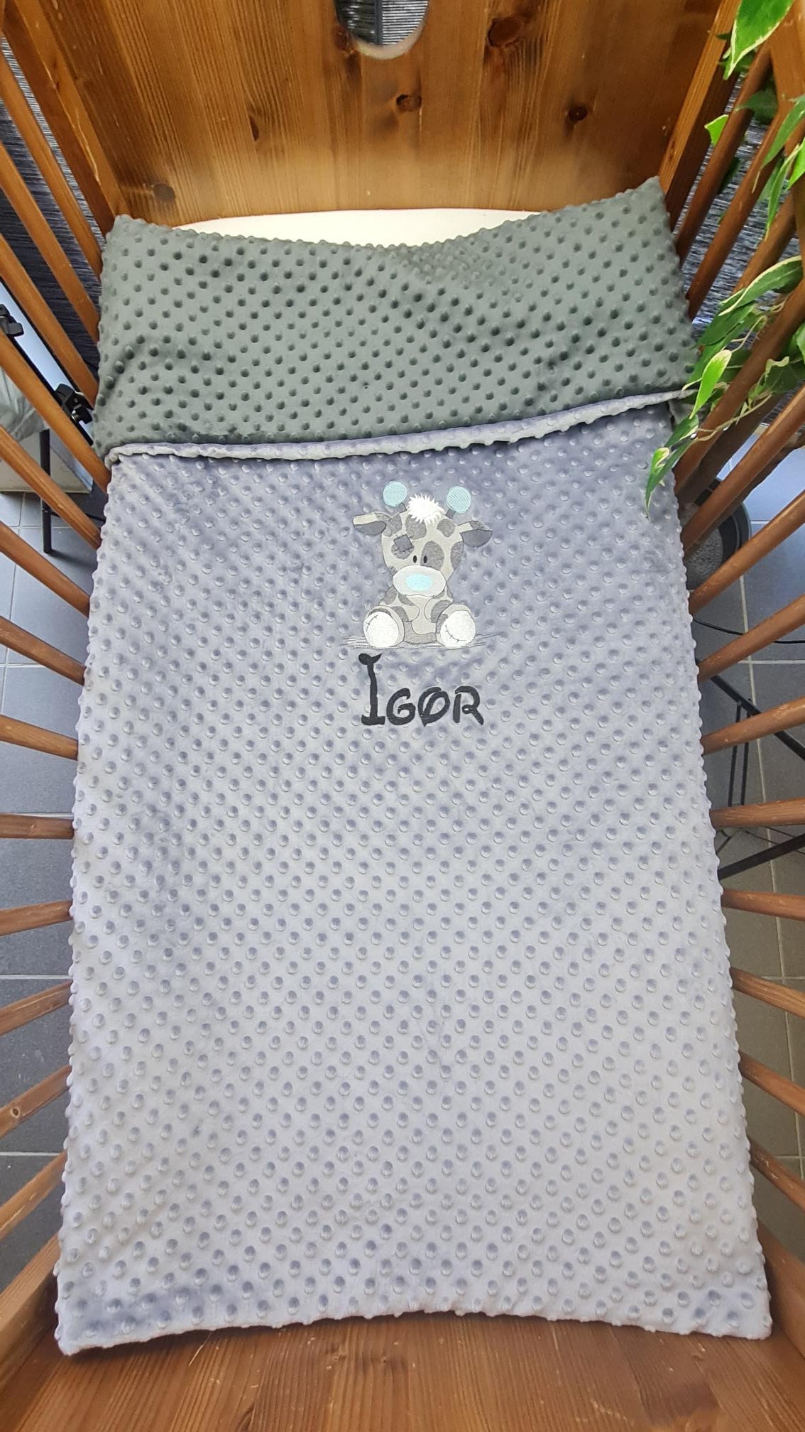 Créez Votre Couverture Personnalisée 90cm x 140cm | Double Minky | Garçon