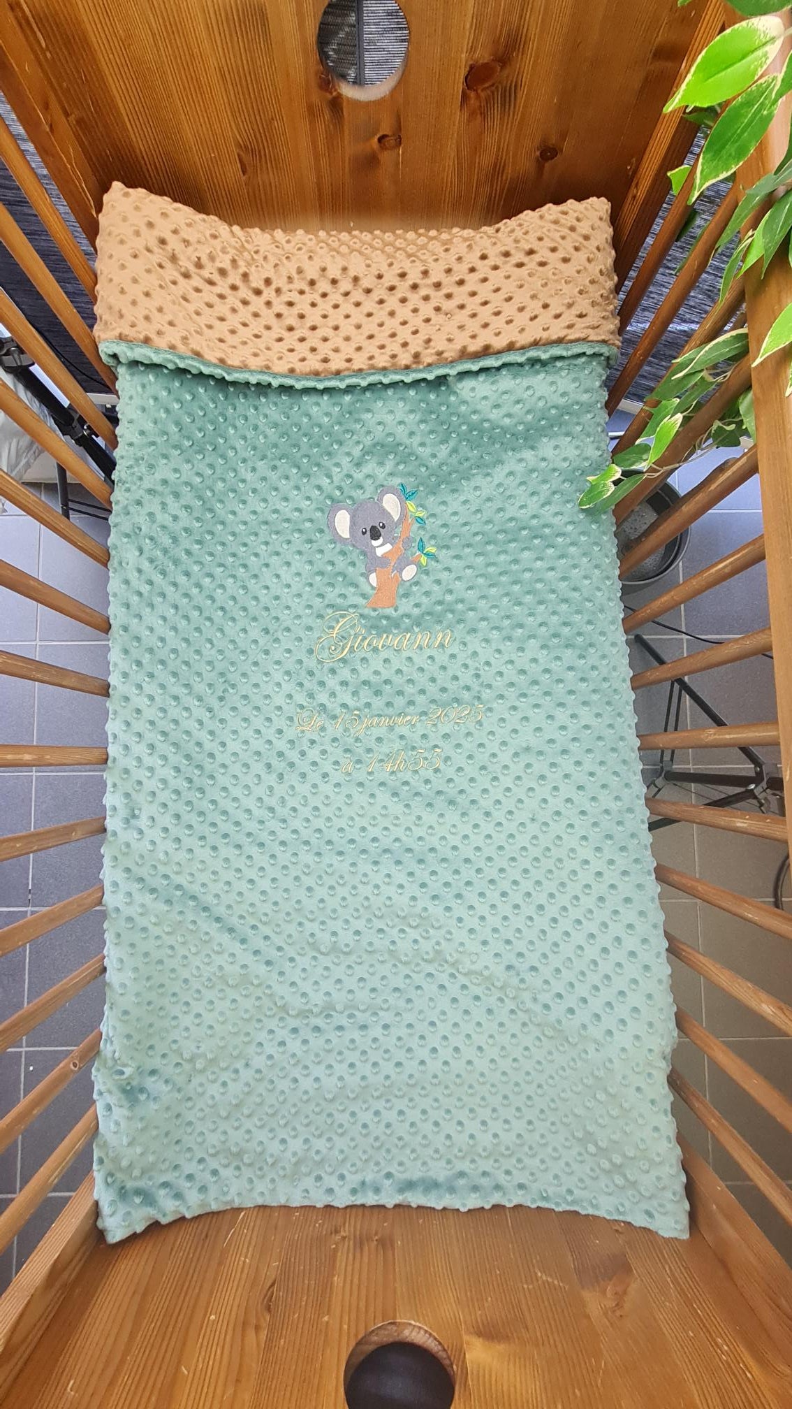 Créez Votre Couverture Personnalisée 90cm x 140cm | Double Minky | Garçon
