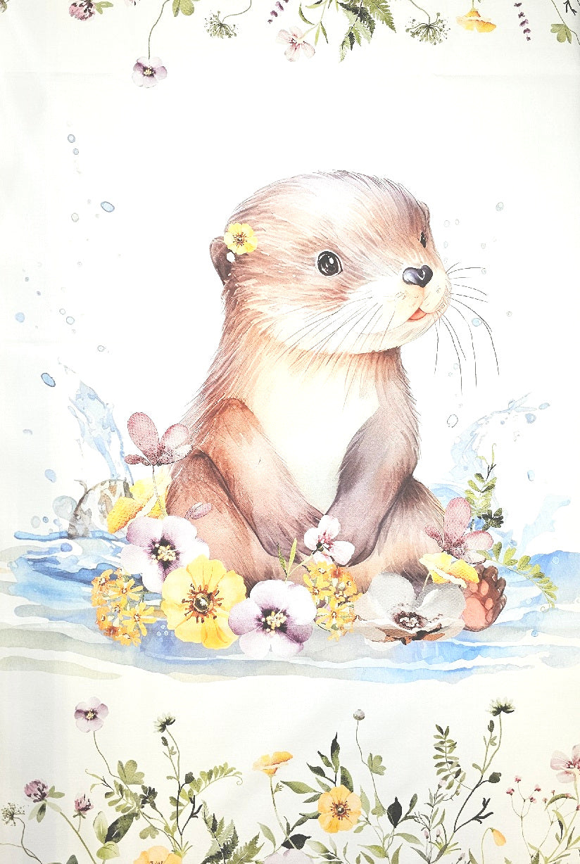 Couverture Plaid Loutre | 70cm x 95cm | Minky au choix