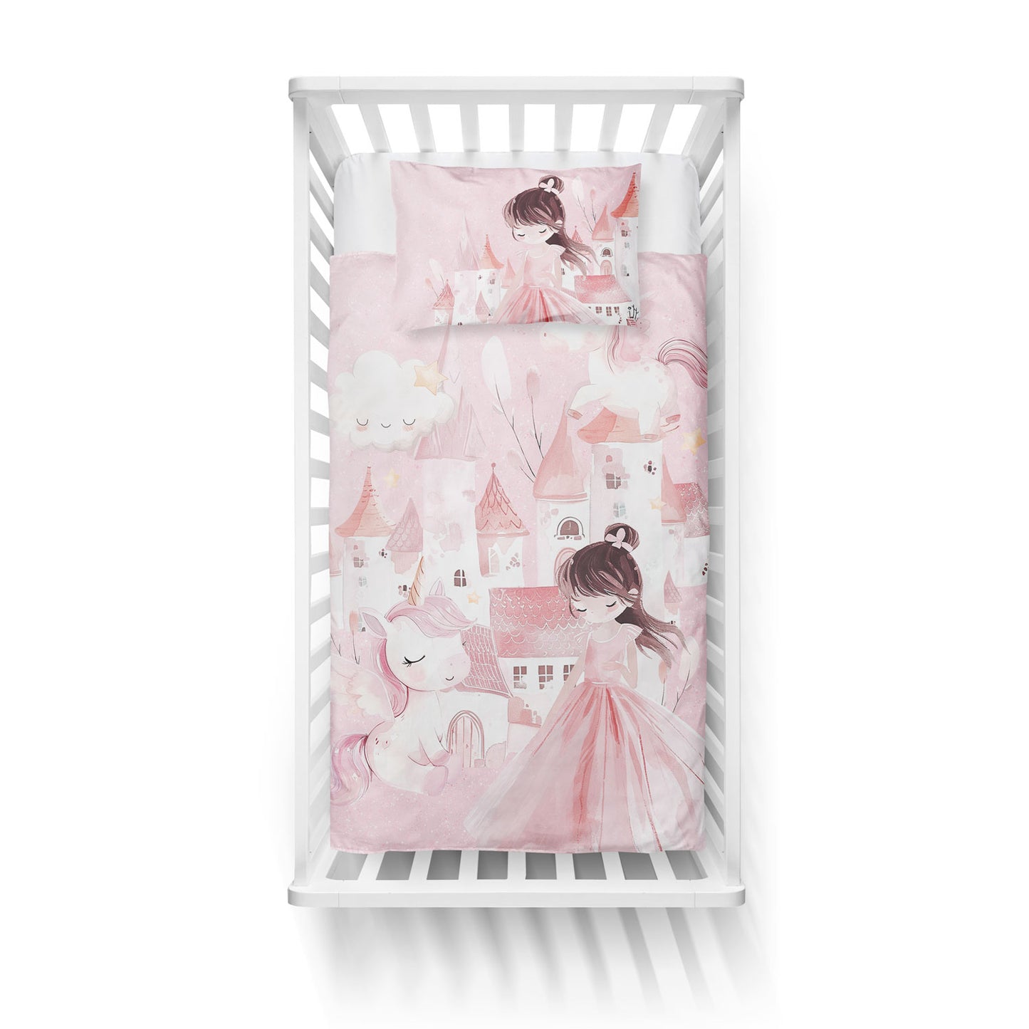 Couverture Plaid Bébé | Royaume Licorne | 70cm x 95cm | A Personnaliser
