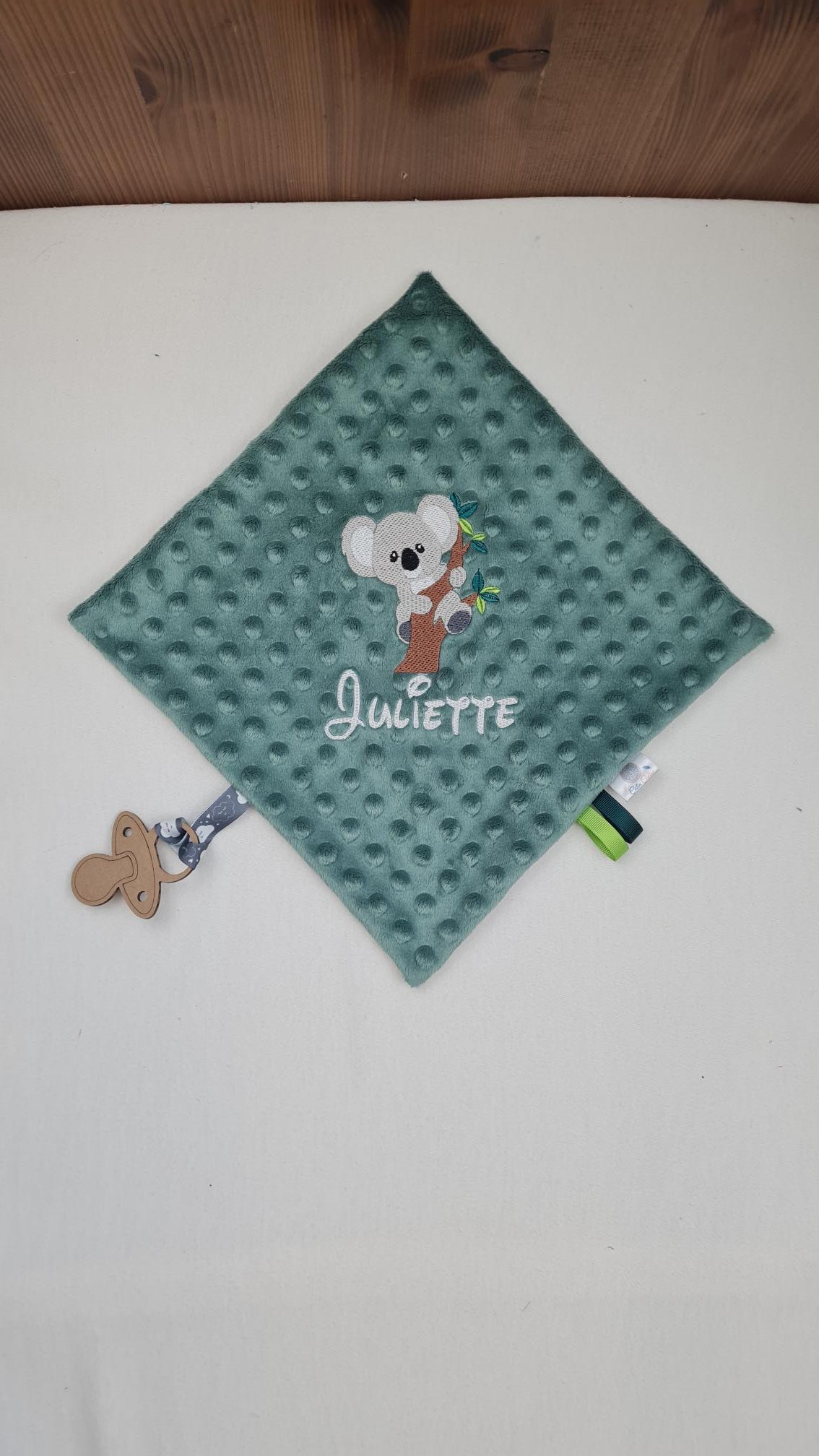 Créez Votre Doudou Minky Carré Personnalisé | 30cm | Fille