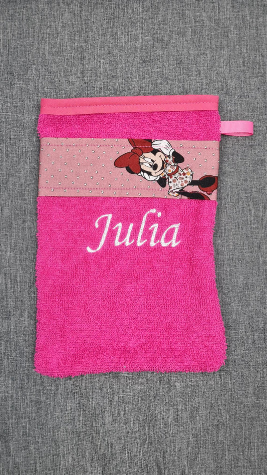 Gant de toilette enfant personnalisé - Fille - Calincaline.be