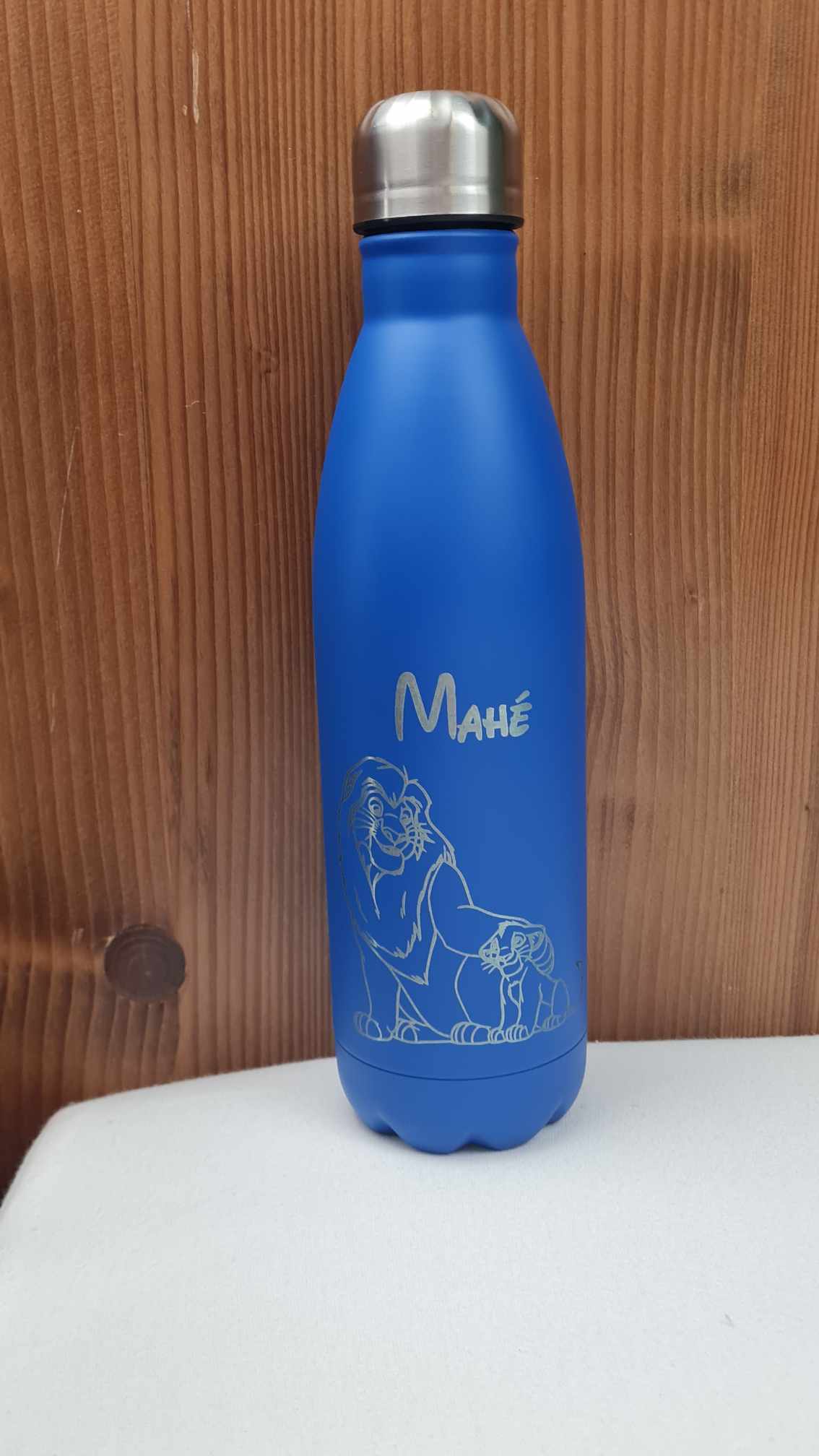 Gourde en Acier Inox 750 ml | Bleu | Gravure Personnalisée - Calincaline.be