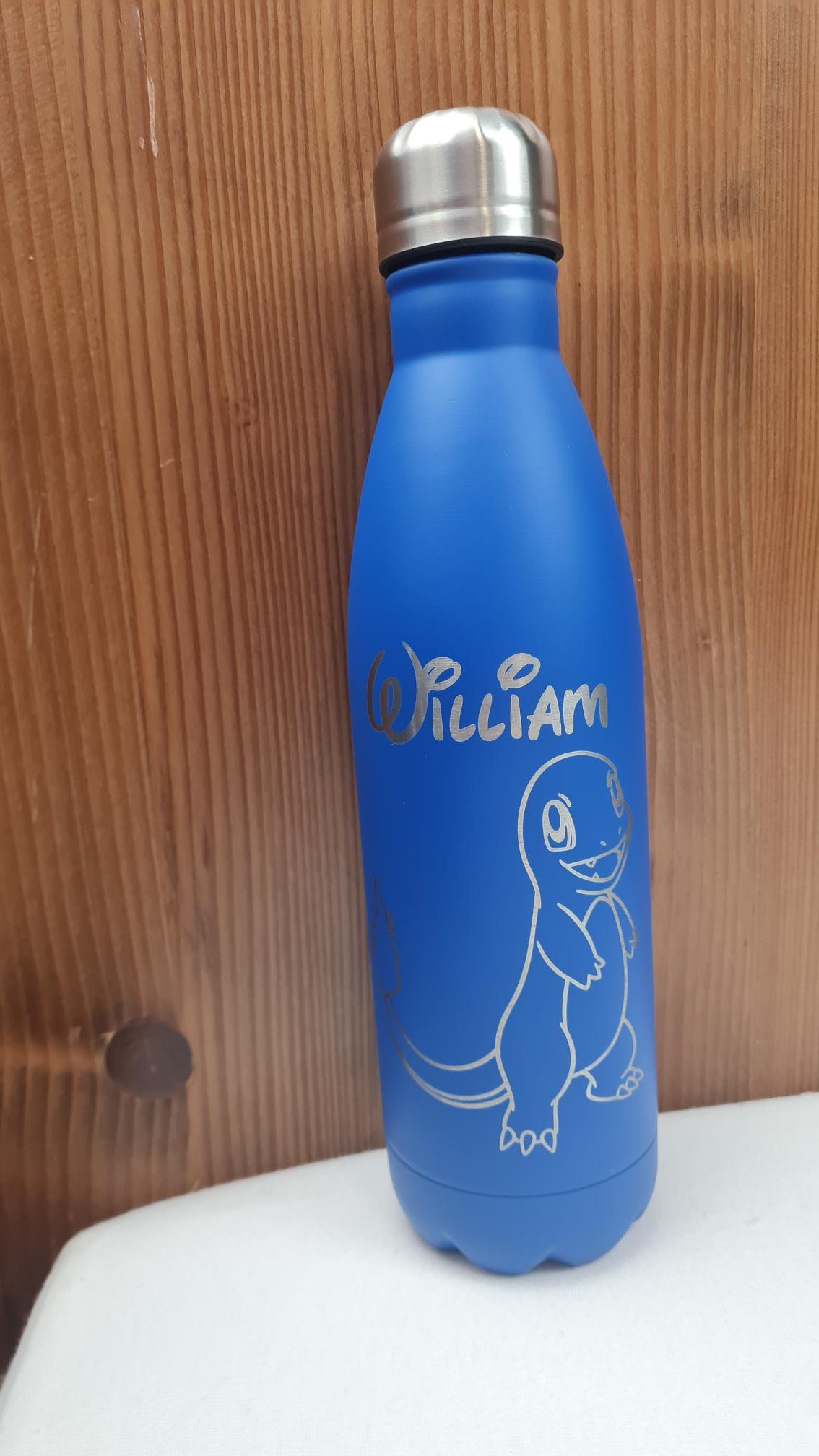 Gourde en Acier Inox 750 ml | Bleu | Gravure Personnalisée - Calincaline.be