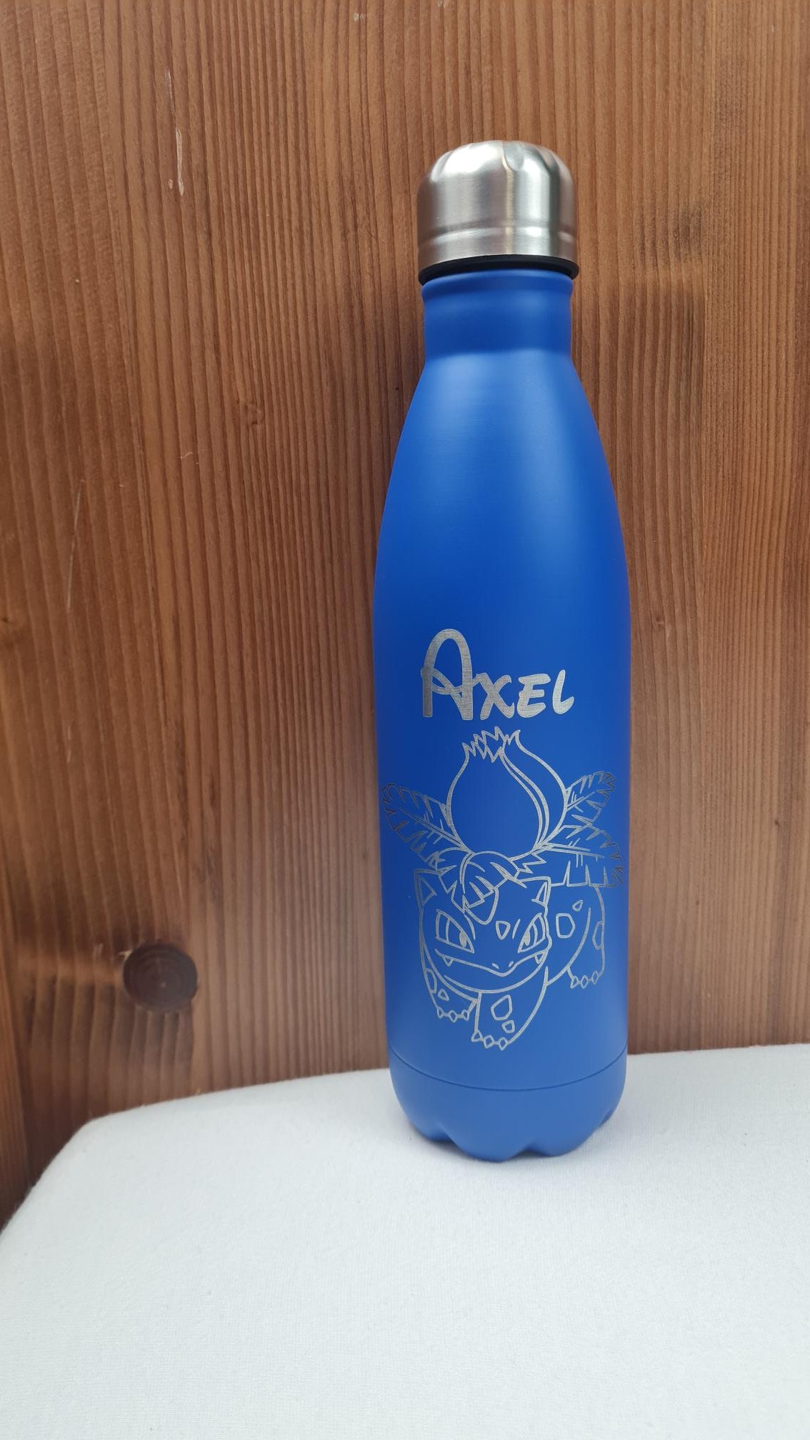 Gourde en Acier Inox 750 ml | Bleu | Gravure Personnalisée - Calincaline.be