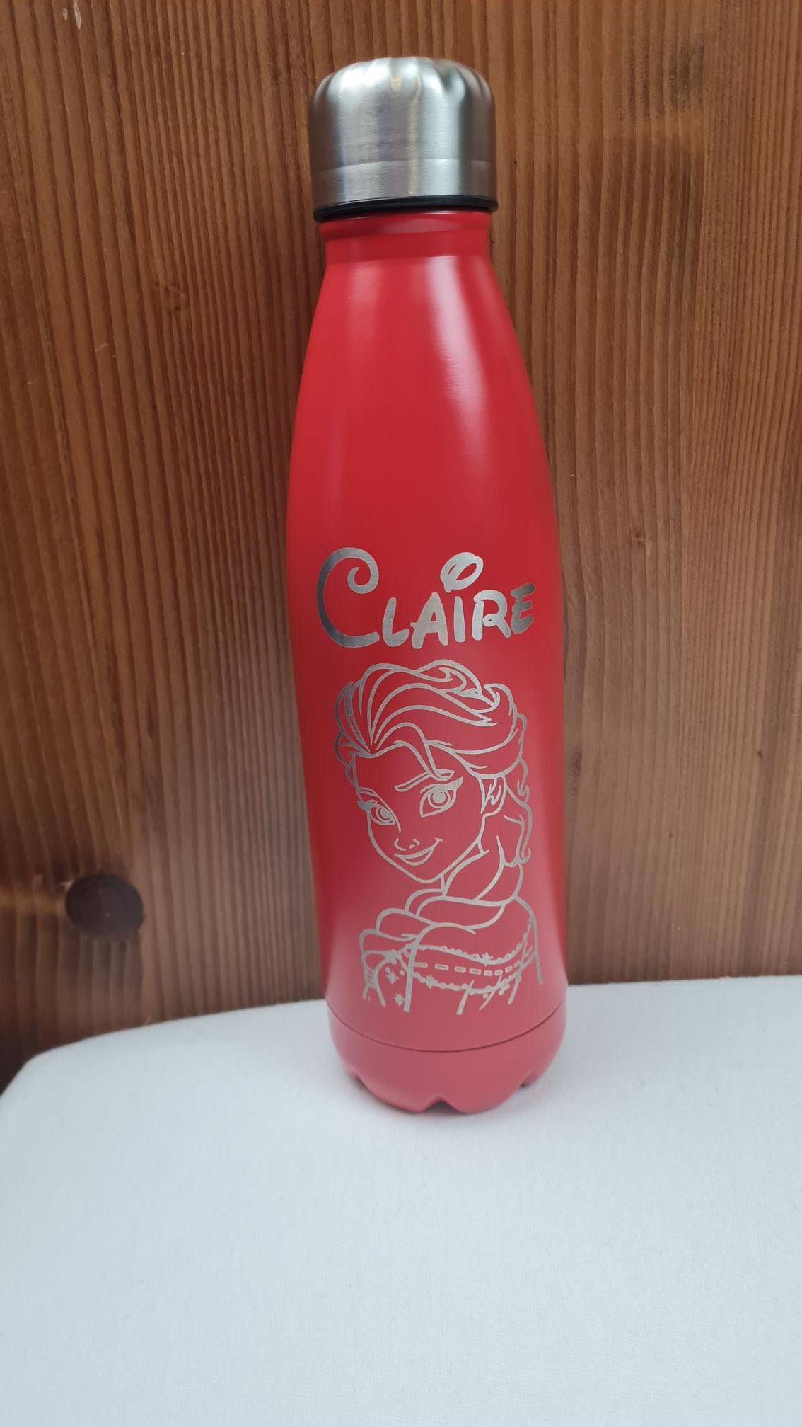 Gourde en Acier Inox 750 ml | Rouge | Gravure Personnalisée - Calincaline.be