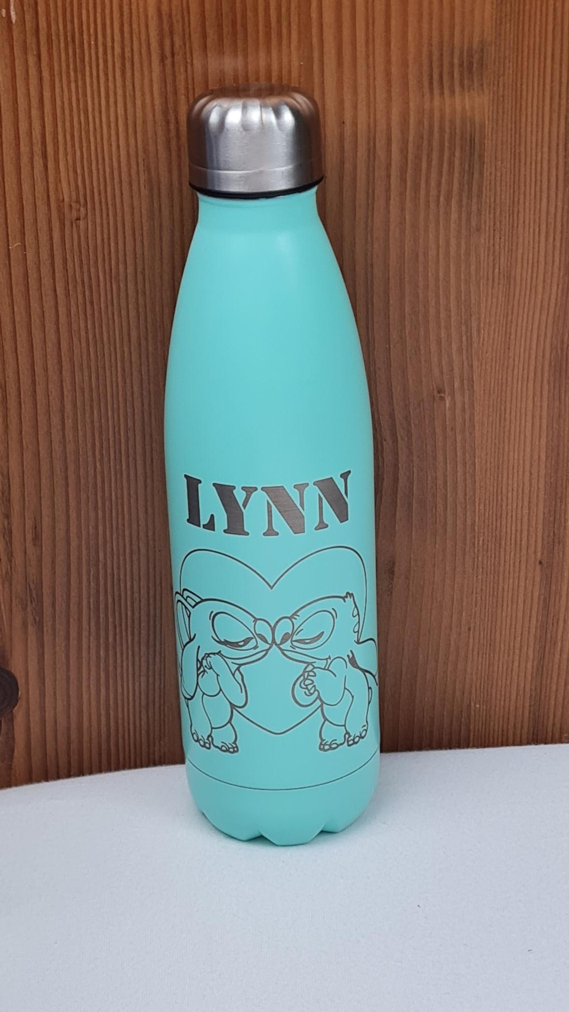 Gourde en Acier Inox 750 ml | Vert Turquoise | Gravure Personnalisée - Calincaline.be