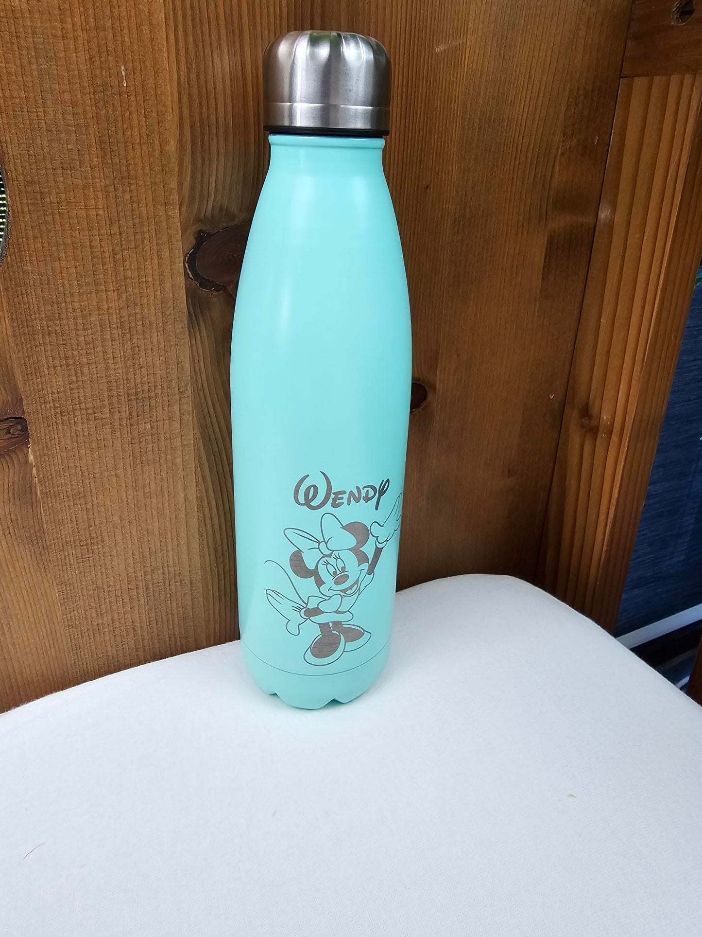 Gourde en Acier Inox 750 ml | Vert Turquoise | Gravure Personnalisée - Calincaline.be