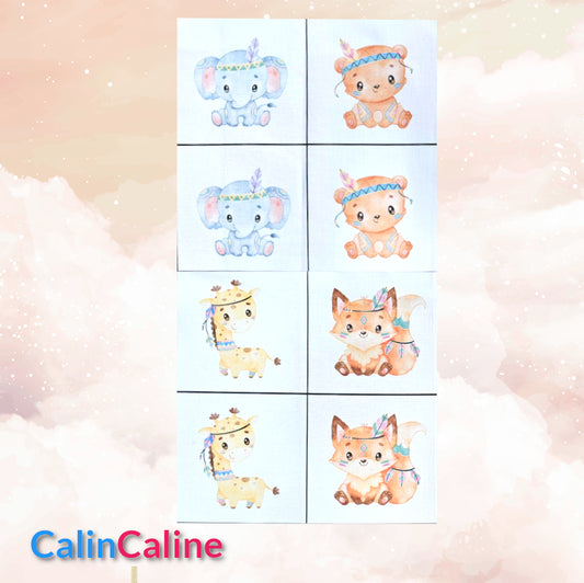 Créez Votre Panier à Lingettes Lavables Pour Bébé | Animaux Indiens