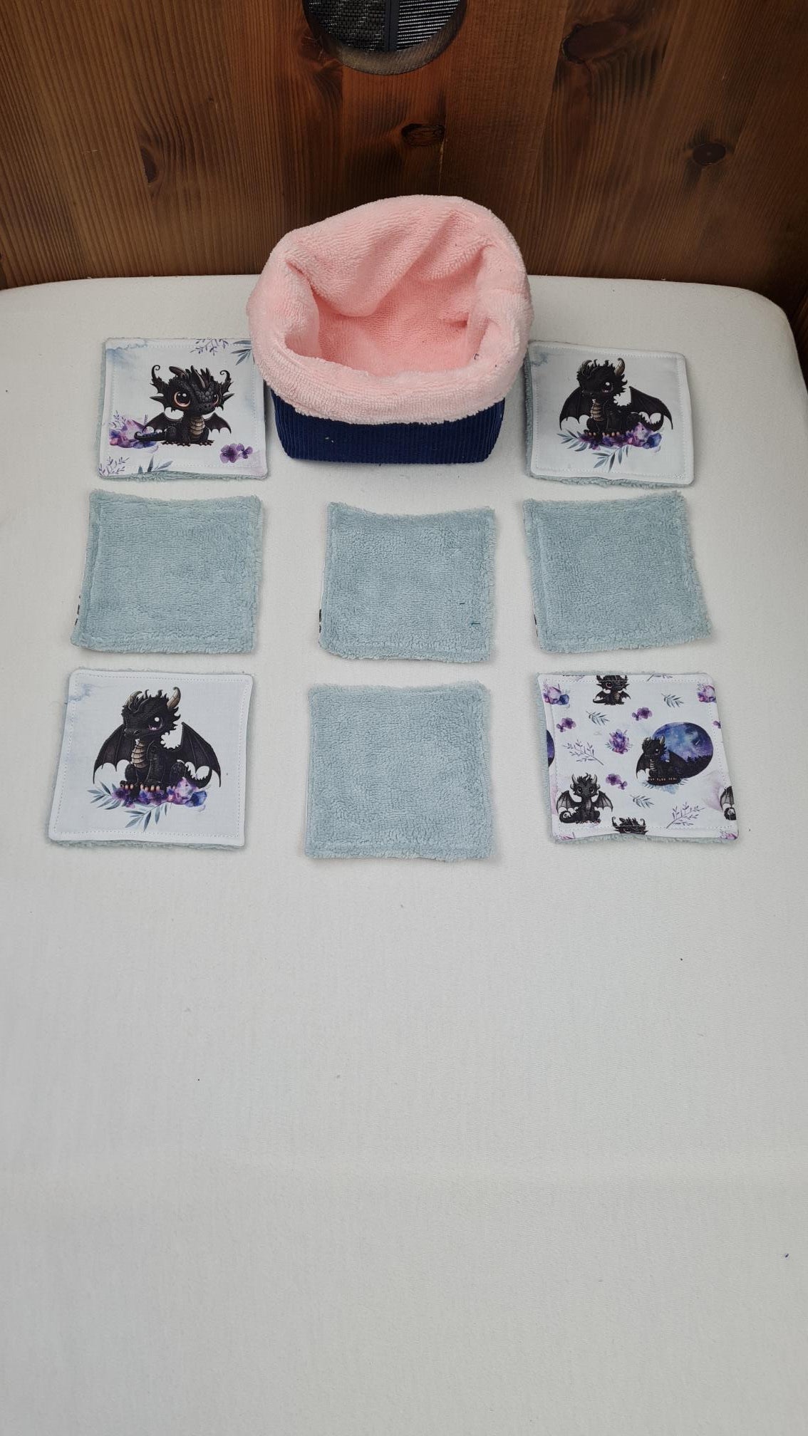 Créez Votre Panier à Lingettes Lavables Pour Bébé | Dragon