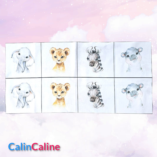 Créez Votre Panier à Lingettes Lavables Pour Bébé | Safari Garçon