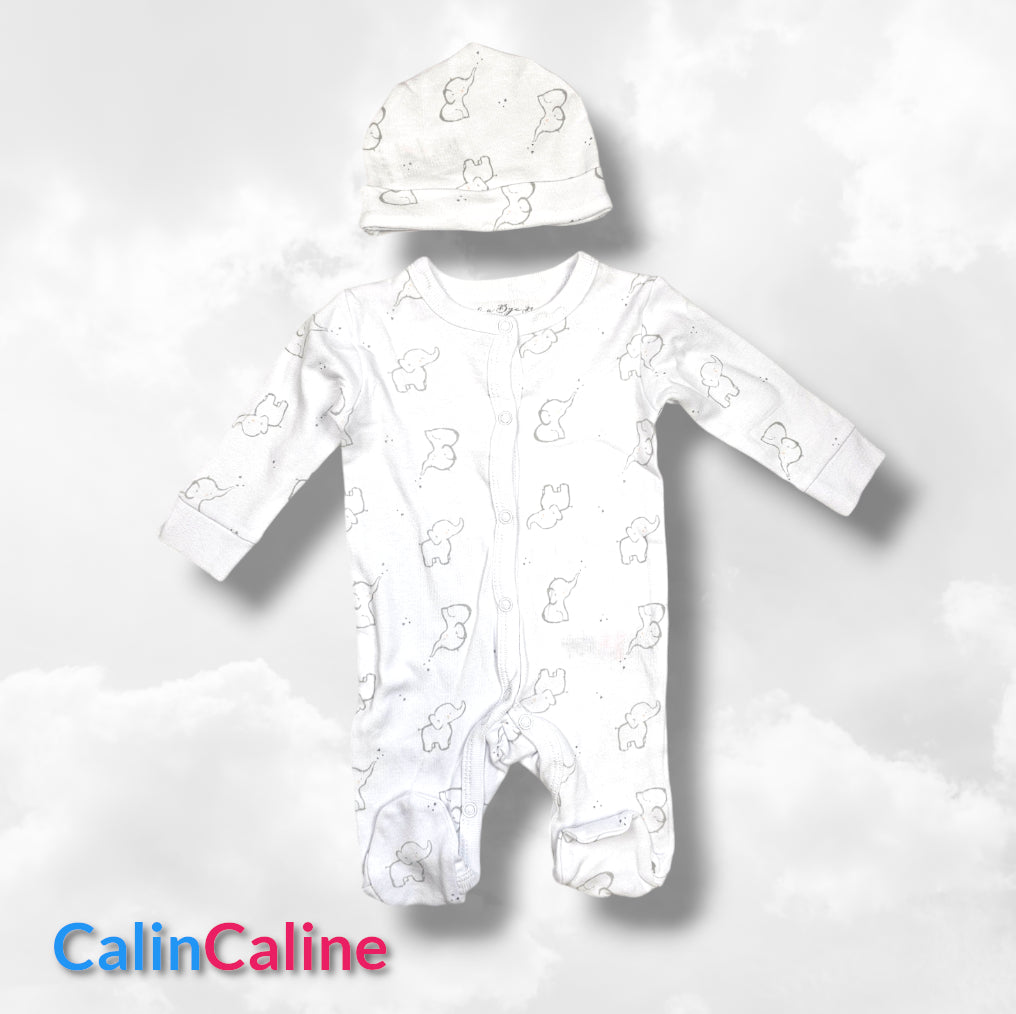 Kit de naissance 6 pièces Baby Eléphant | 3 tailles | A personnaliser