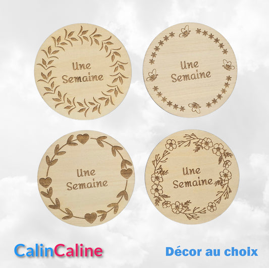 15 Ronds Etape en Bois avec Sac et Présentoirs | A Personnaliser