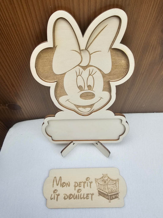 Cartes étapes avec Personnage 20cm Au Choix | A Personnaliser | Minnie