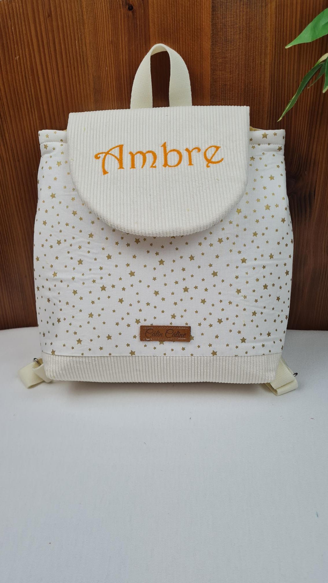 Créez Votre Sac à dos bébé -Mink- Personnalisé | 0-3 ans Fille | 28x23 cm