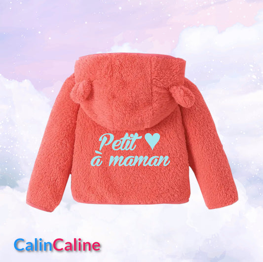 Veste Polaire Enfant -Pêche- | Message Brodé | De 6mois à 2 ans