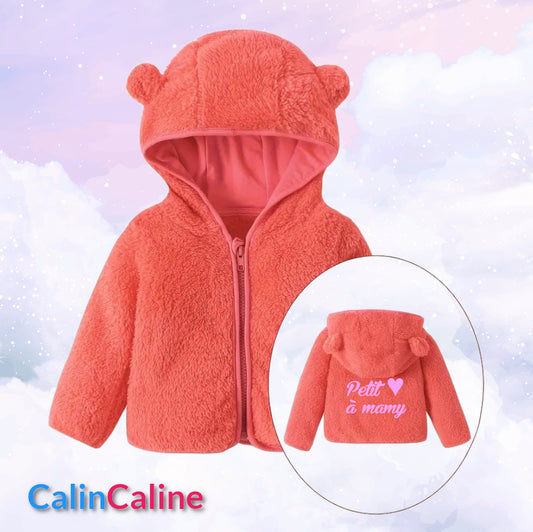Veste Polaire Enfant -Pêche- | Message Brodé | De 6mois à 2 ans
