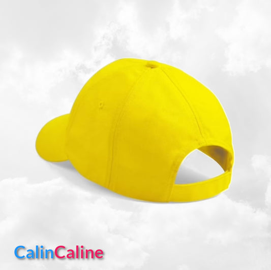 Casquette Enfant Personnalisée | Jaune | Tour de tête 50cm à 62cm