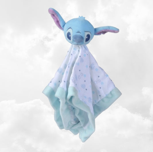 Doudou Mouchoir Disney Stitch Personnalisé | 40cm | Bleu Clair