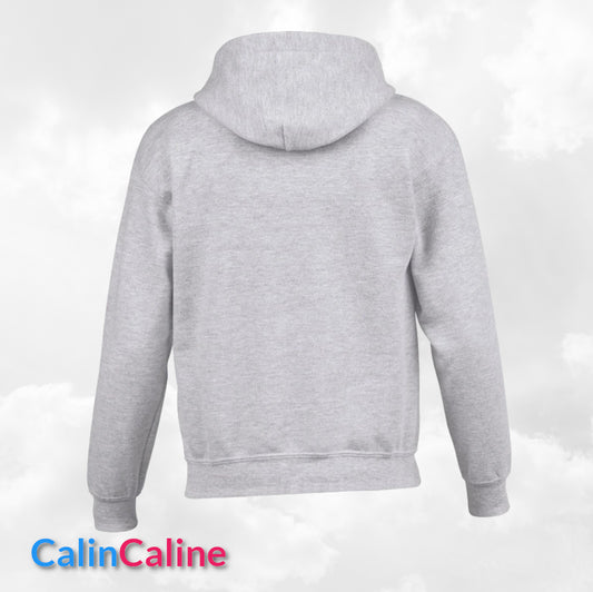 Hoodies Enfant Gris Sport A Capuche | 3-4 ans XS | Broderie Personnalisée