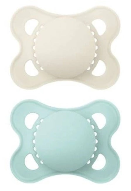 2 Sucettes MAM COLORS Personnalisées | 2 à 6 mois | Lin & Sage - Calincaline.be
