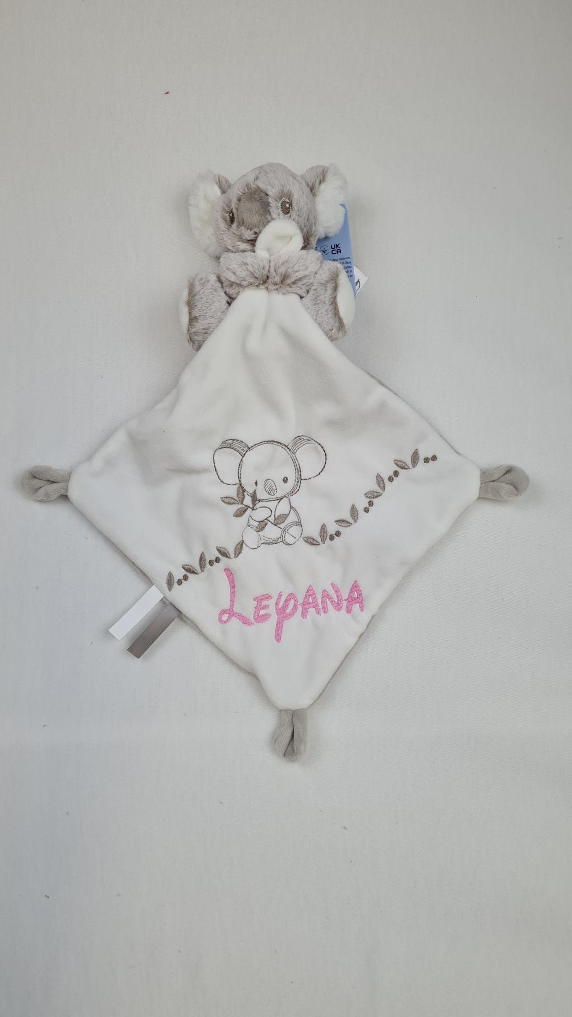 Doudou avec mouchoir Nola le koala Personnalisé | NicoToy - Calincaline.be