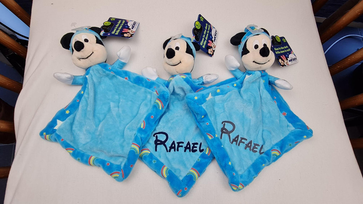 Doudou Disney Bébé Mickey Phosphorescent Personnalisé
